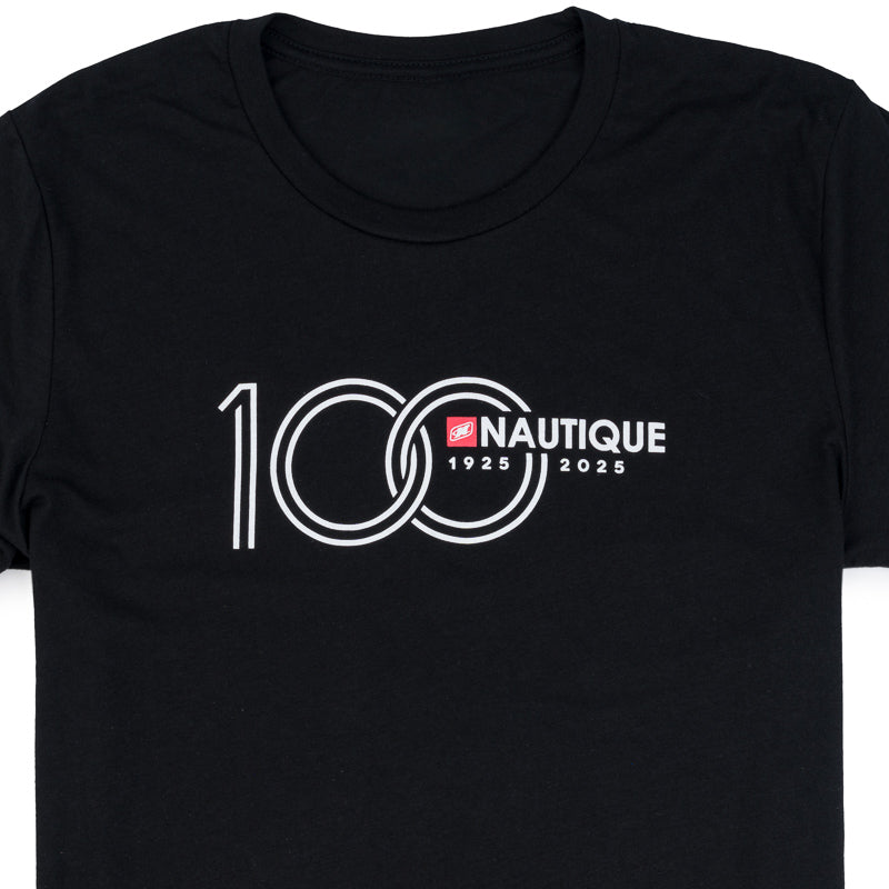 100th Anniversary Center Chest Logo Tee - Black