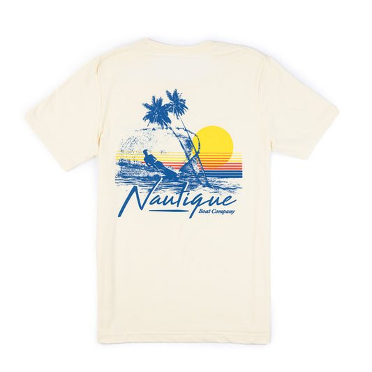 Sunset Vibes Tee - Natural