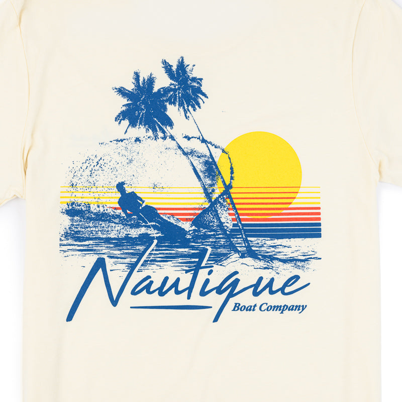 Sunset Vibes Tee - Natural