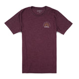 Wavy Days Tee - Maroon Heather