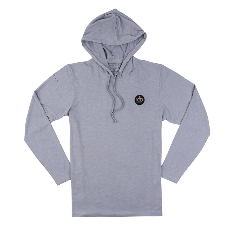 Men's 100th Anniversary Anetik Tech Hoodie Tee - Alloy Heathered