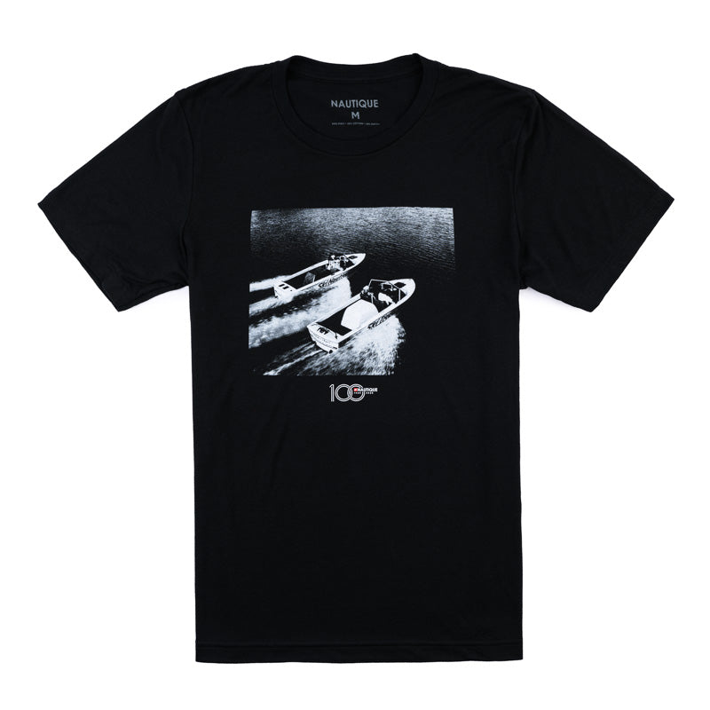 100th Anniversary Tee - Vintage 1978-1980 Era Ski Nautiques - Black - CLEARANCE