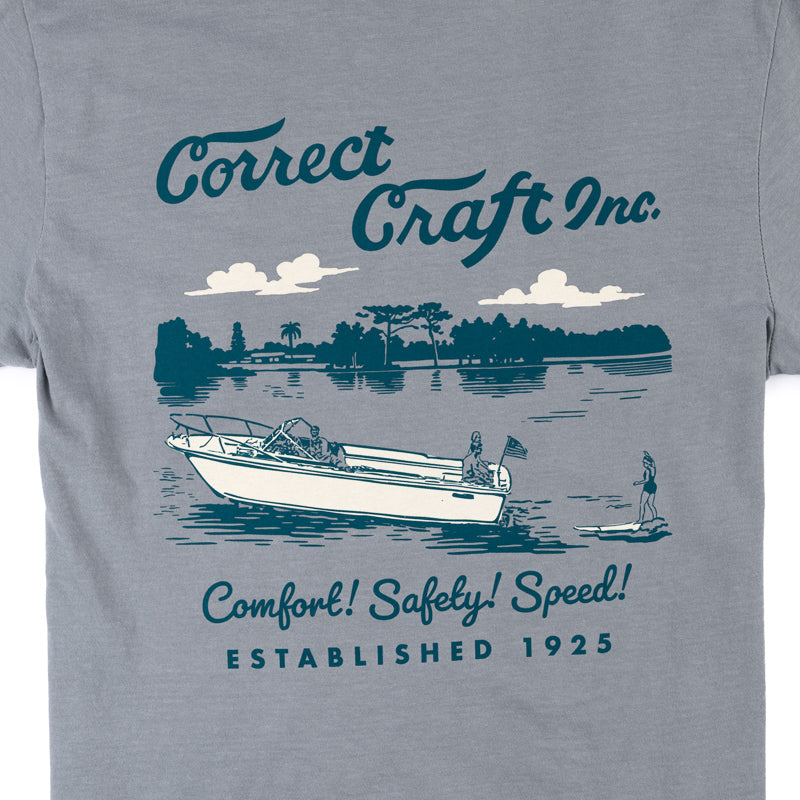 Correct Craft Inc SS Tee - Granite