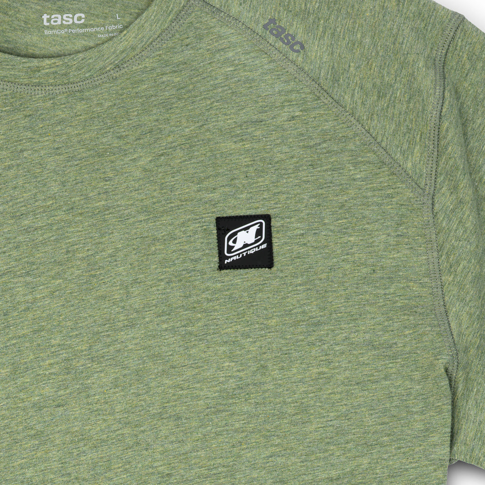 TASC Carrollton SS Fitness Tee - Kelp Green Heather