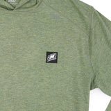 TASC Carrollton LS Hoodie Tee - Kelp Green Heather
