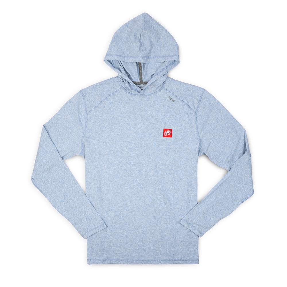 TASC Carrollton LS Hoodie Tee - Cloud Blue Heather