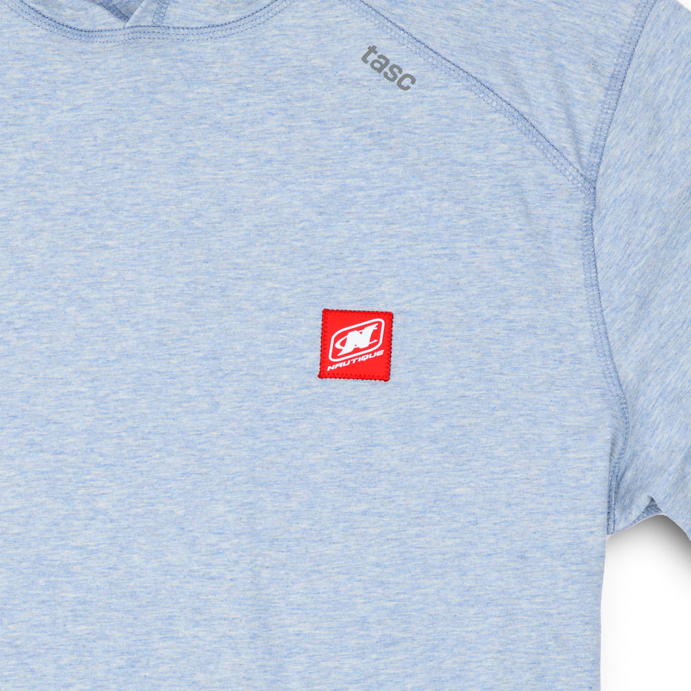 TASC Carrollton LS Hoodie Tee - Cloud Blue Heather