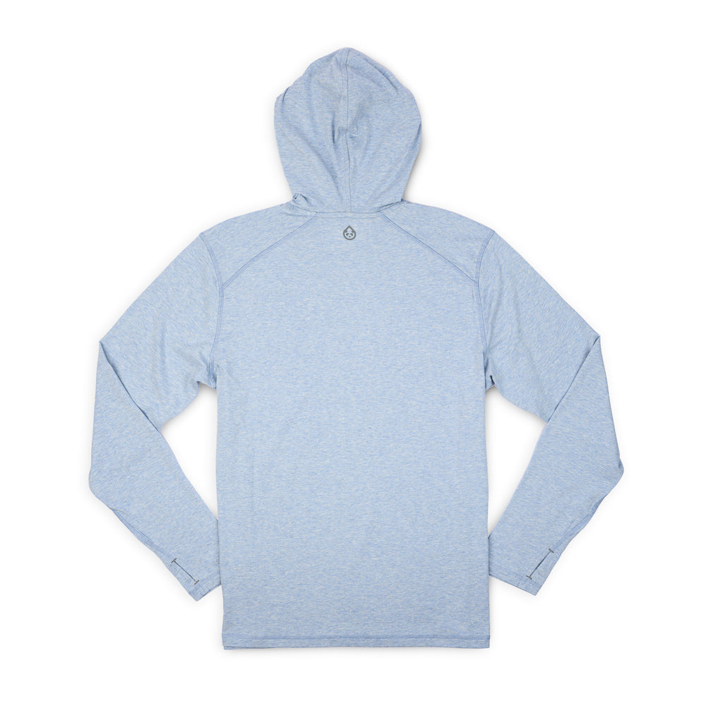 TASC Carrollton LS Hoodie Tee - Cloud Blue Heather
