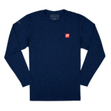 Anetik LS Pro Tech Crew Tee - Navy Heather