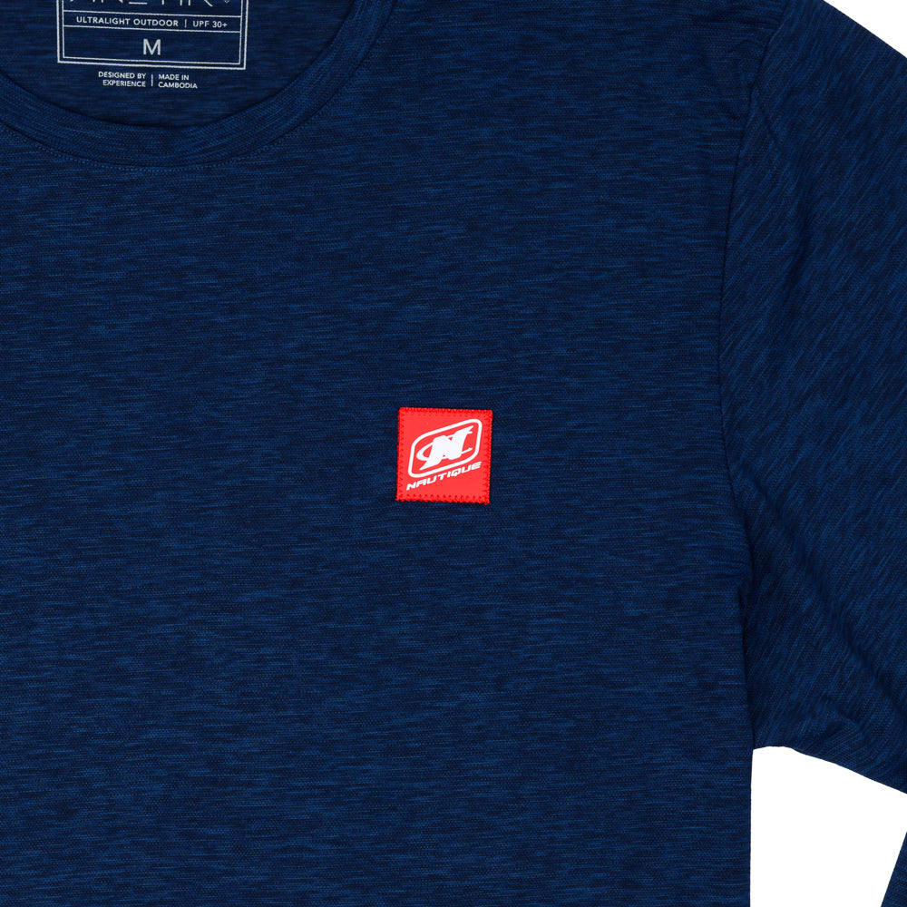 Anetik LS Pro Tech Crew Tee - Navy Heather