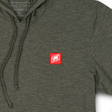 Anetik Tech LS Hoodie Tee - Dark Olive Heather