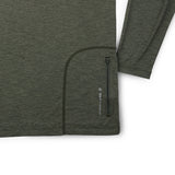 Anetik Tech LS Hoodie Tee - Dark Olive Heather