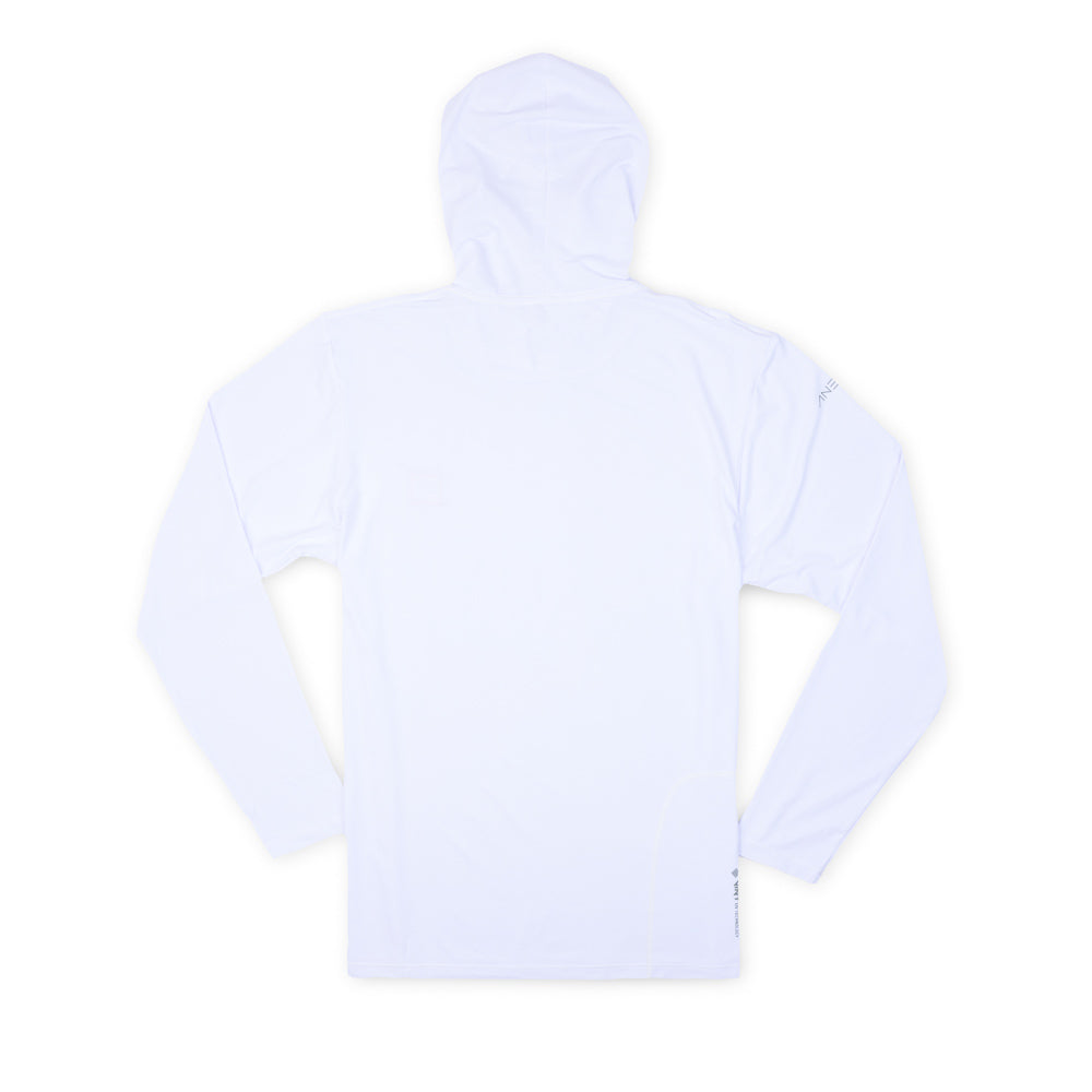 Anetik Tech LS Hoodie Tee - White Heather