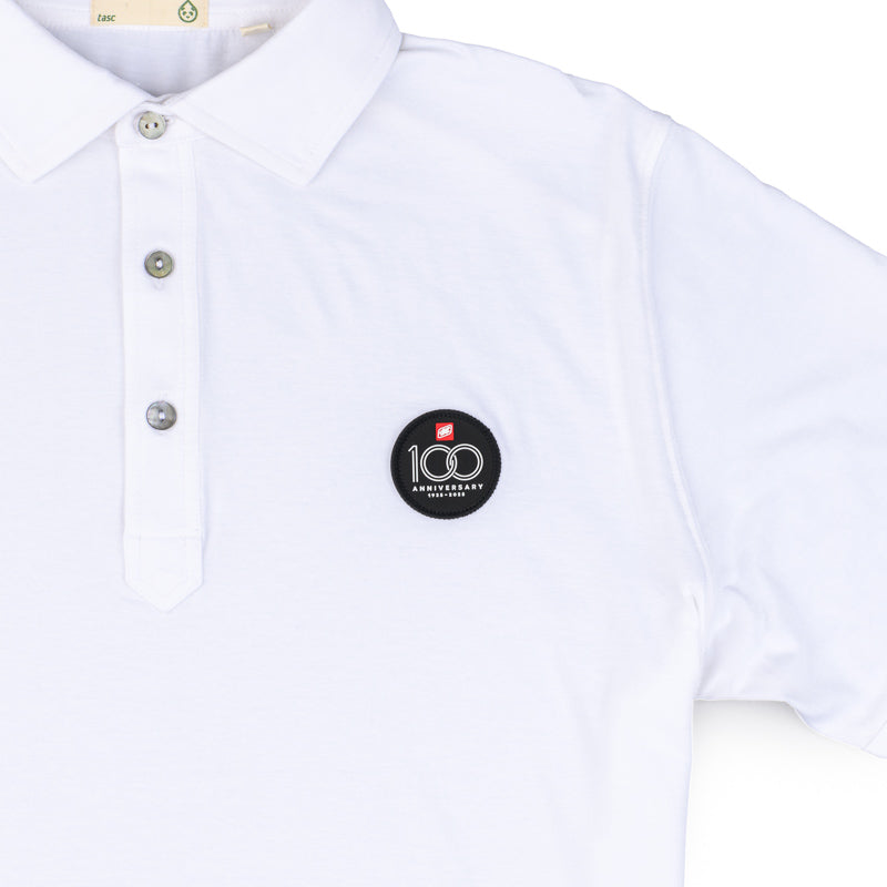 Men's 100th Anniversary TASC Everywear Polo - White