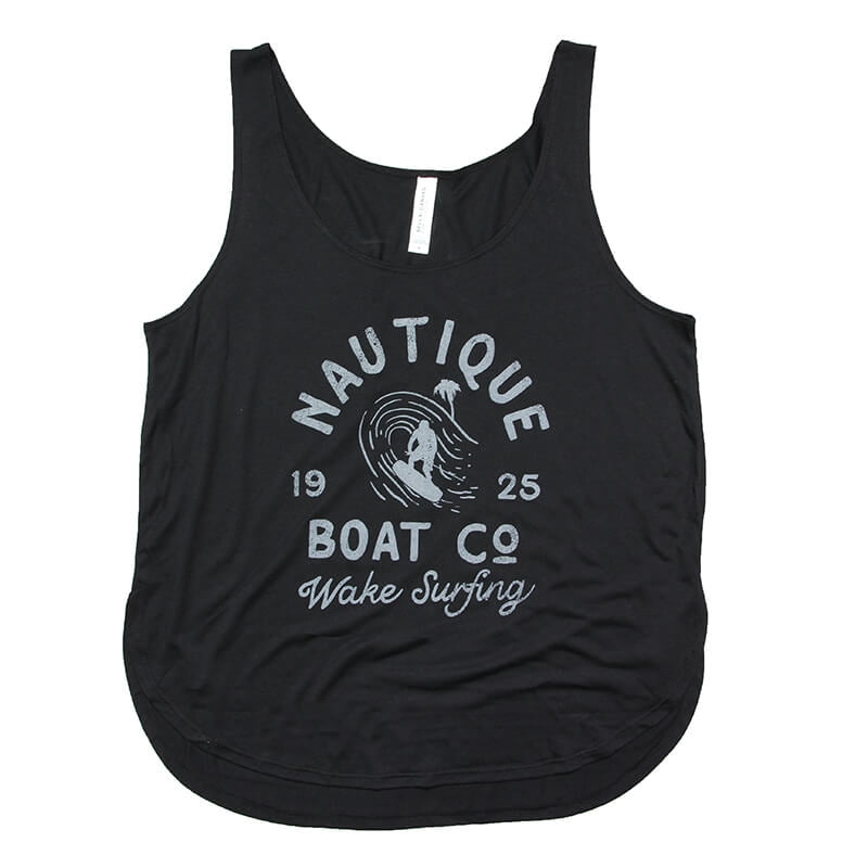 Women's Wake Surfing Tank - Black - CLEARANCE