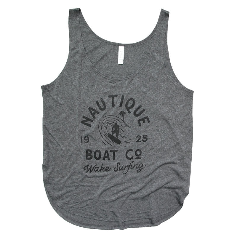 Women's Wake Surfing Tank - Dark Grey Heather - CLEARANCE