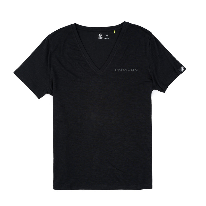 Women's Paragon TASC V-Neck Tee - Black - CLEARANCE