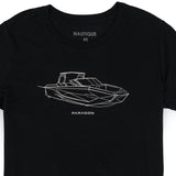 Women's Paragon Design Concept Tee - Side Profile - Black - CLEARANCE