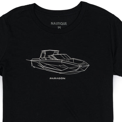 Women's Paragon Design Concept Tee - Side Profile - Black