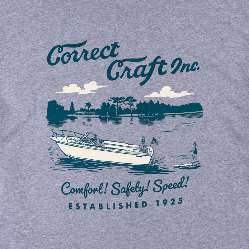 Women's Correct Craft Inc Crop Tee - Heather Grey