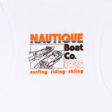 Women's Vintage Ski Tique Muscle Tank - White