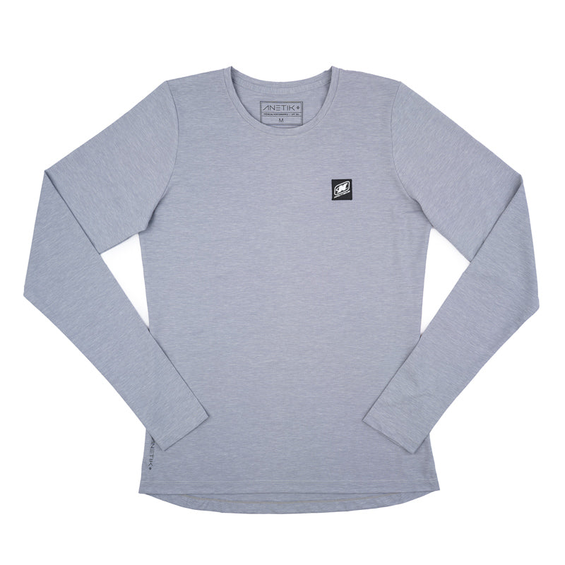Women's Anetik LS Breeze Tee - Alloy Heather