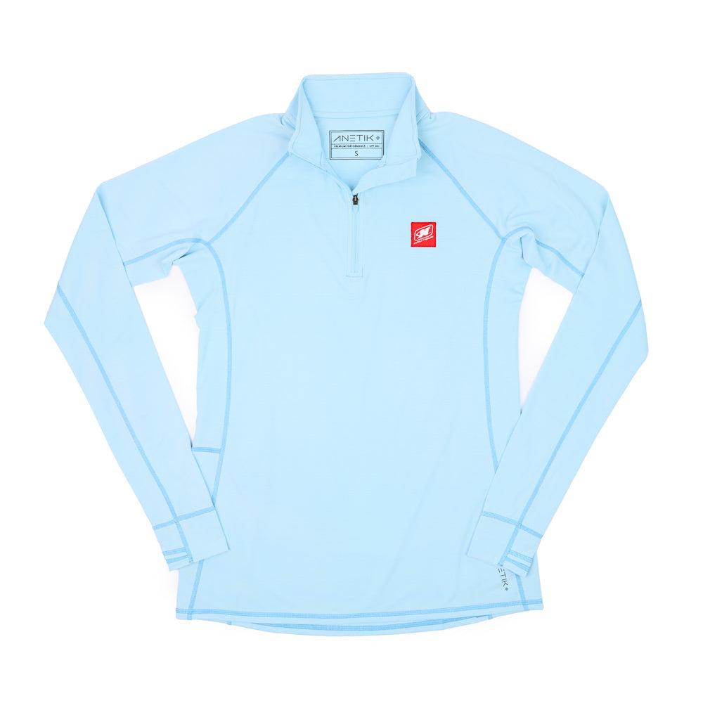 Women's Anetik Flight 1/4 Zip - Sky Blue Heather