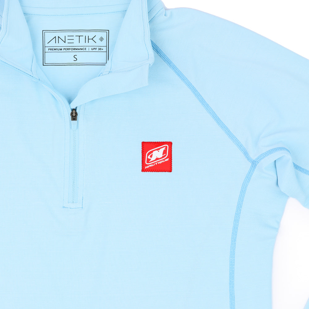 Women's Anetik Flight 1/4 Zip - Sky Blue Heather