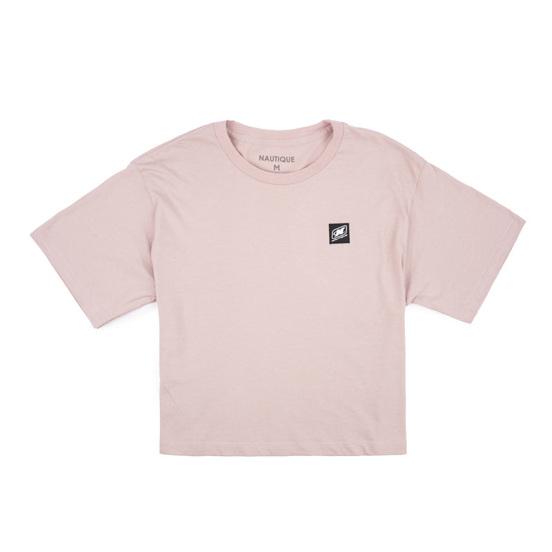Women's Patch Crop Tee - Blush