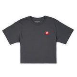 Women's Patch Crop Tee - Asphalt