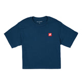 Women's Patch Crop Tee - Sea Blue