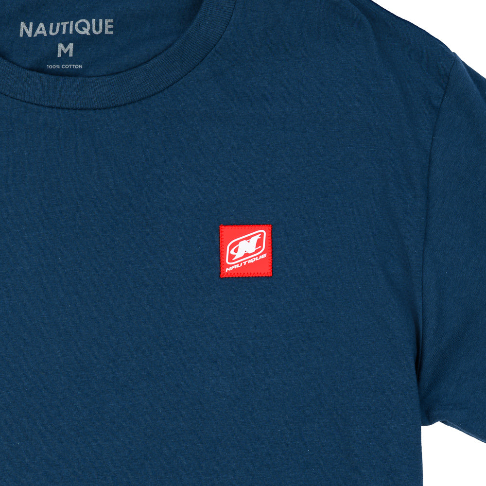 Women's Patch Crop Tee - Sea Blue