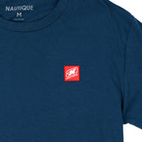 Women's Patch Crop Tee - Sea Blue