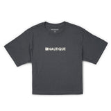 Women's Soft Logo Crop Tee - Asphalt