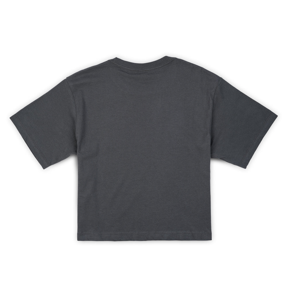 Women's Soft Logo Crop Tee - Asphalt