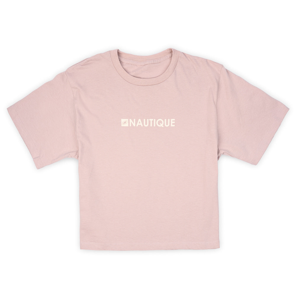 Women's Soft Logo Crop Tee - Blush