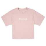 Women's Soft Logo Crop Tee - Blush