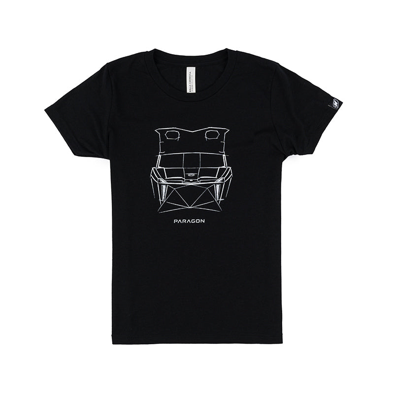 Youth Paragon Design Concept Tee - Forward Profile - Black
