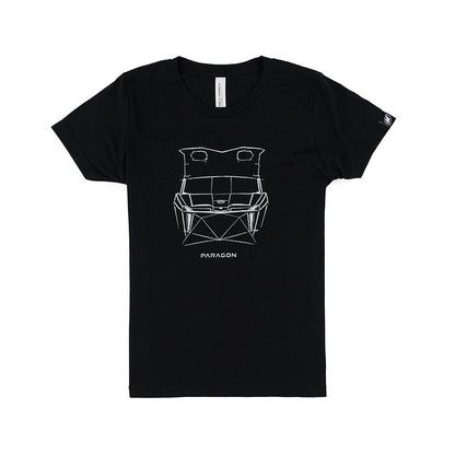 Youth Paragon Design Concept Tee - Forward Profile - Black