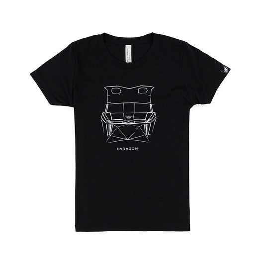 Youth Paragon Design Concept Tee - Forward Profile - Black