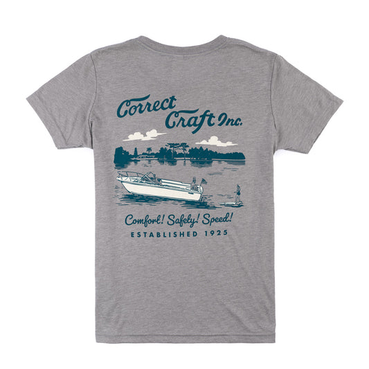 Youth Correct Craft Inc Tee - Athletic Grey
