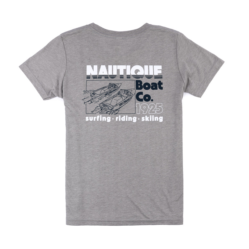 Youth Vintage Ski Tique Tee - Athletic Grey