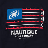 Youth Flag Hooded Sweatshirt - Navy