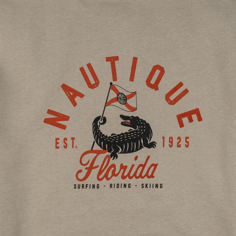 Florida Flag Crew Sweatshirt - Cement - CLEARANCE