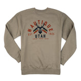 Utah Crew Sweatshirt - Cement - CLEARANCE
