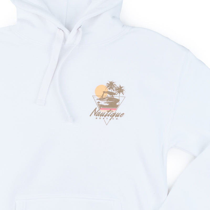 Glow Hooded Sweatshirt - White - CLEARANCE