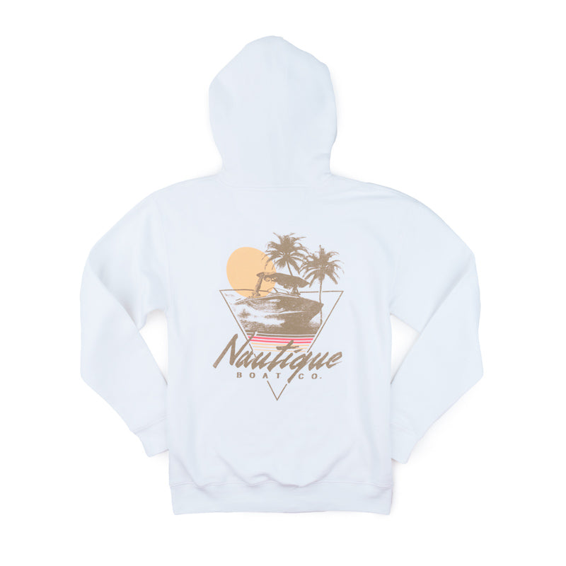 Glow Hooded Sweatshirt - White - CLEARANCE