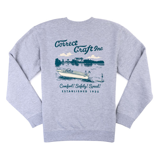 Correct Craft Inc Crew Sweatshirt - Light Grey