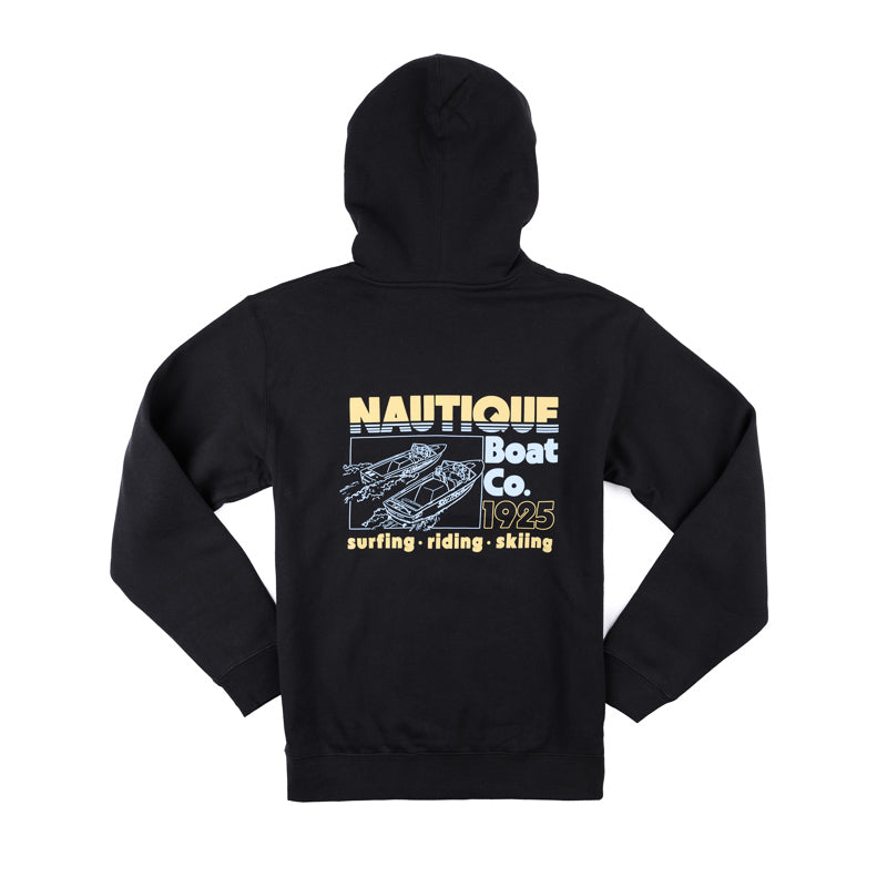 Vintage Ski Tique Hooded Sweatshirt - Asphalt