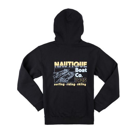 Vintage Ski Tique Hooded Sweatshirt - Asphalt